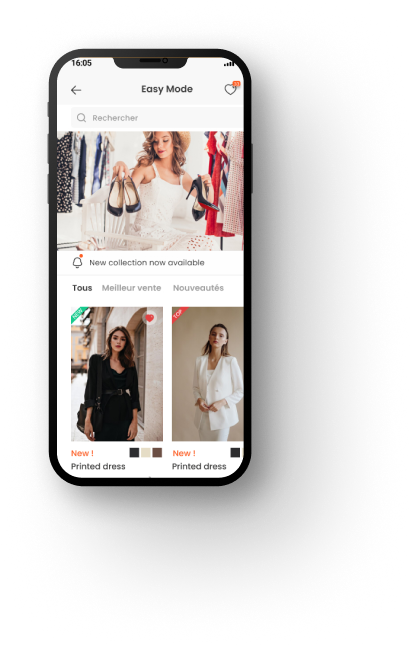 Application mobile EasyStore - vue client